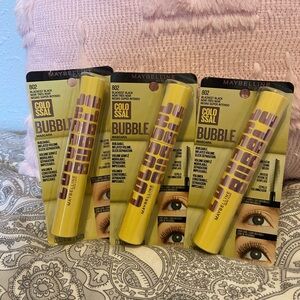 Maybelline Colossal Bubble Mascara - blackest black 3 tubes